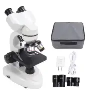 Microscope Binocular Biological 40x-2000x Magnification 360° Rotation LED Light