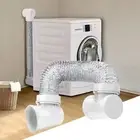 Dryer Connection Kit, Space Saving Dryer Vent,90 Degree Dryer Vent Elbow,Dryer V