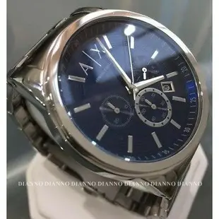 帝安諾 - 實體店面 預購 Armani Exchange AX 阿曼尼 手錶 機械錶 三眼 鋼錶帶 皮錶 AX2509【APP下單享4%點數】