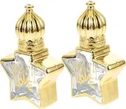 AUTSUPPL 2Pcs Rolling Bottles Essential Oil Perfume Containers Travel Perfume Bottle Leak Design for Aromatherapy the Go Use