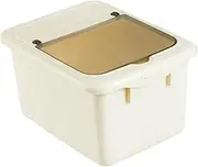 UTHCLO Rice Bucket Cat Food Bucket Bin Freezer Airtight Flour Storage Containers Cooker Snack Pots Meal Prep Container Lid Canister Grain Cup Moisture-proof Rice Bucket White Pp re-usable