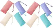 ARTSEWPLY Bath Foaming Set 8 Pack Soap Holder Net Soap Pouch Exfoliating Net Storage Drawstring Slip-resistant