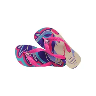 【havaianas 哈瓦仕】拖鞋 童鞋 兒童 夾腳拖 獨角獸 Kids Fantasy 桃紅 4103405-6238K(哈瓦士)