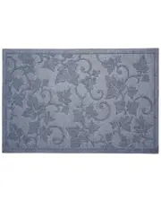 Calloway Mills Poly Vine Leaves Indoor/Outdoor Mat Light Grey