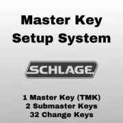 SCHLAGE 6-Pin Master Key Setup System (1 Master, 2 Submaster, 32 Change Keys)