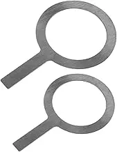 NAMOARLY 2pcs Baked Brulee Stainless Steel Washers Baking Cup Ring Tea with Cream Rings Creme Brulee Rings Brulee Making Ring Espresso Shot Coffee Cup Rings Milk