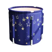 70x70CM Portable PVC Folding Bathtub Water Spa Tub Bath Bucket Outdoor Bath Tub D