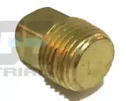BRASS SQUARE HEAD PLUG 1/8" MALE NPT MNPT FUEL/AIR/WATER/OIL/GAS WOG