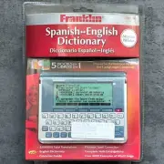 New Franklin DBE-1490 Spanish-English Dictionary Merriam Webster Grammar Sealed