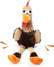 Dog Plush Toy, Squeak Toy, Turkey Dog Toy - Designed for All Dogs, Puppy Toys, Large Dogs - Keep Them Busy with Plush Dog Puzzle Toy