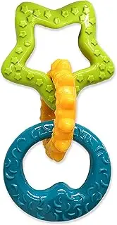 Nylabone Gentle Puppy Dog Teething Chew Toy Rings, Bacon Flavour, Small, for Puppies Up to 11 kg