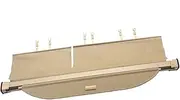 Trunk Cargo Cover Compatible With Toyota Highlander 2015-2020 Rear Luggage Curtain Partition Privacy Car Accessories(BEIGE)