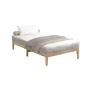 Oikiture Bed Frame King Single Size Wooden Pine Timber Bedroom Furniture
