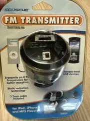 Scosche FM Transmitter+USB Car Charger for iPhone 6/s/Plus/5S/4S (w/AUX Cable)