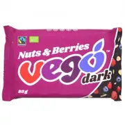 VEGO Nuts & Berries Dark Chocolate Bar 85g