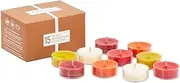 PartyLite 15-Piece Tealight Sampler Naturally Fall