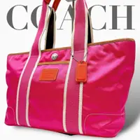 在飛比找蝦皮購物優惠-COACH 蔻馳 托特包 手提包 粉紅色 mercari 日