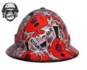 Custom Hydrographic Safety Hard Hat MR ANGRY PRO CHOICE WIDE BRIM