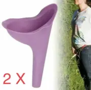 2 X Women Ladies Toilet Urine Small Funnel Urinal Camping Travel Toilet AU Stock