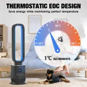 Advwin Electric Bladeless Fan Heater with Thermostat