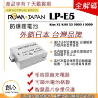 在飛比找蝦皮購物優惠-創心 ROWA 樂華 CANON LP-E5 LPE5 電池