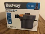 Bestway Sidewinder 110-120V Air Pump Inflator Fan For Air Mattress w/Adapters
