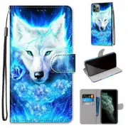 Wolf Rose Wallet Flip Phone Case For iPhone 11 12 13 14 15 16 Pro Max XR 7 8 SE