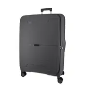 Pierre Cardin 69cm MEDIUM Front Opening Hard Shell Suitcase - Graphite