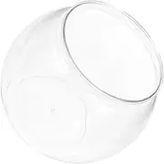 Totority Transparent Plastic Fish Bowl Durable Aquarium for Home Office Easy to Clean for Goldfish and Small Fish Safe and Shatterproof