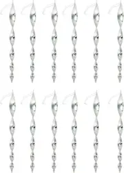 12/24 pcs Bird Repellent Wind Twisting Scare Rods Reflective Spiral 30cm Long...