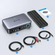 Bluetooth 5.1 Audioempfänger Sender NFC AUX Mikrofon HIFI Wireless Adapter