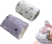 Cozy Cradle Arm Pillow, Breastfeeding Pillows, Nursing Pillows for Breastfeeding, Baby Nursing Pillow, Arm Pillow for Feeding Baby (Grey with Stars)