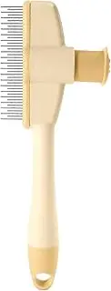 Flea Comb for Dogs | Hair Removal Comb Flea Brush for Cat - Gentle Grooming Brush with Release Button, Tick Remover Tool Pet Accessories for Long Short Thick Hair