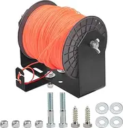 ZHIXING Trimmer Line Holder for LT40 Weed Wacker Commercial Trimmer Line Holder, Low Profile Steel Bracket Trimmer line Spool Holder mounts to Any Style Trailer Black