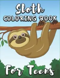 在飛比找博客來優惠-Sloth Coloring Book for Teens:
