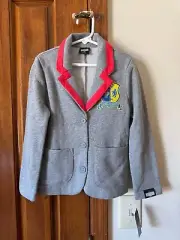 Girls' Astrid Northanger Beetlejuice School Blazer Gray Size S 6/7