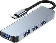 8/6/4-in-1 USB-C Hub Adapter Type-C Hub HDMI for MacBook Pro/Air iPad Pro Laptop - Compact, High-Speed