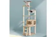 i.Pet Cat Tree Tower Scratching Post Scratcher 174cm Wood Bed Condo House Ladder