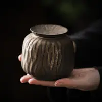 在飛比找ETMall東森購物網優惠-日式陶瓷茶葉罐小號茶罐便攜密封罐存儲物罐茶倉綠茶紅茶罐家用