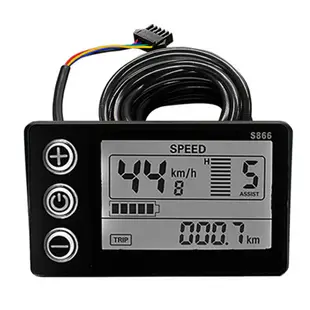 電動自行車 24V 36V 48V 30A 3 型號正弦波控制器 S866 LCD 顯示零件組件,適用於 350W 50