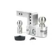 Weigh Safe 2" Aluminum Class IV 4" Drop Hitch Receiver, 12.5K; WS4-2