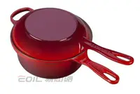 在飛比找樂天市場購物網優惠-Le Creuset 鑄鐵醬汁、烤盤兩用鍋 22cm 櫻桃紅