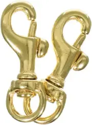 Brass Trigger Clip Swivel Snap Hooks Packs of 2 Leathers, Dog Leads