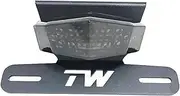 Motorcycle License Plate Bracket Tail Tidy Eliminator LED Tail Brake Light For YAMAHA TW200 1989-2022(Black)