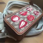 NWT Coach X Tom Wesselmann Kira Crossbody Signature Textile Jacquard Org $395