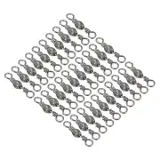 Fishing Barrel Swivel, 100Pcs 28lb Carbon Steel Terminal Tackle, Black41