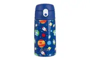 Oasis Stainless Steel Insulated Kid's Drink Bottle with Sipper 400ml Outer Space