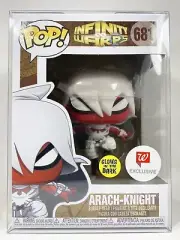 Arach-Knight Walgreens Exclusive GITD Funko Pop #681 Ships In Pop Protector