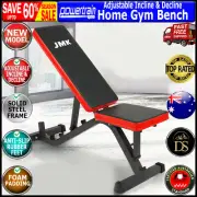 ADJUSTABLE DECLINE INCLINE FLAT HOME GYM WEIGHT BENCH PRESS EQUIPMENT AB FITNESS