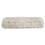 Rubbermaid Commercial Q805CT 18 in. Nylon Flow Flat Mop - White (6/Carton) New